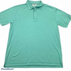 Linksoul Tempus Fugit Mens Golf Polo Shirt Green French Bros Flooring America XL